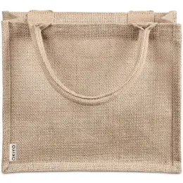 Okiyo Miyag Midi Jute Gift Bag Natural Close Up